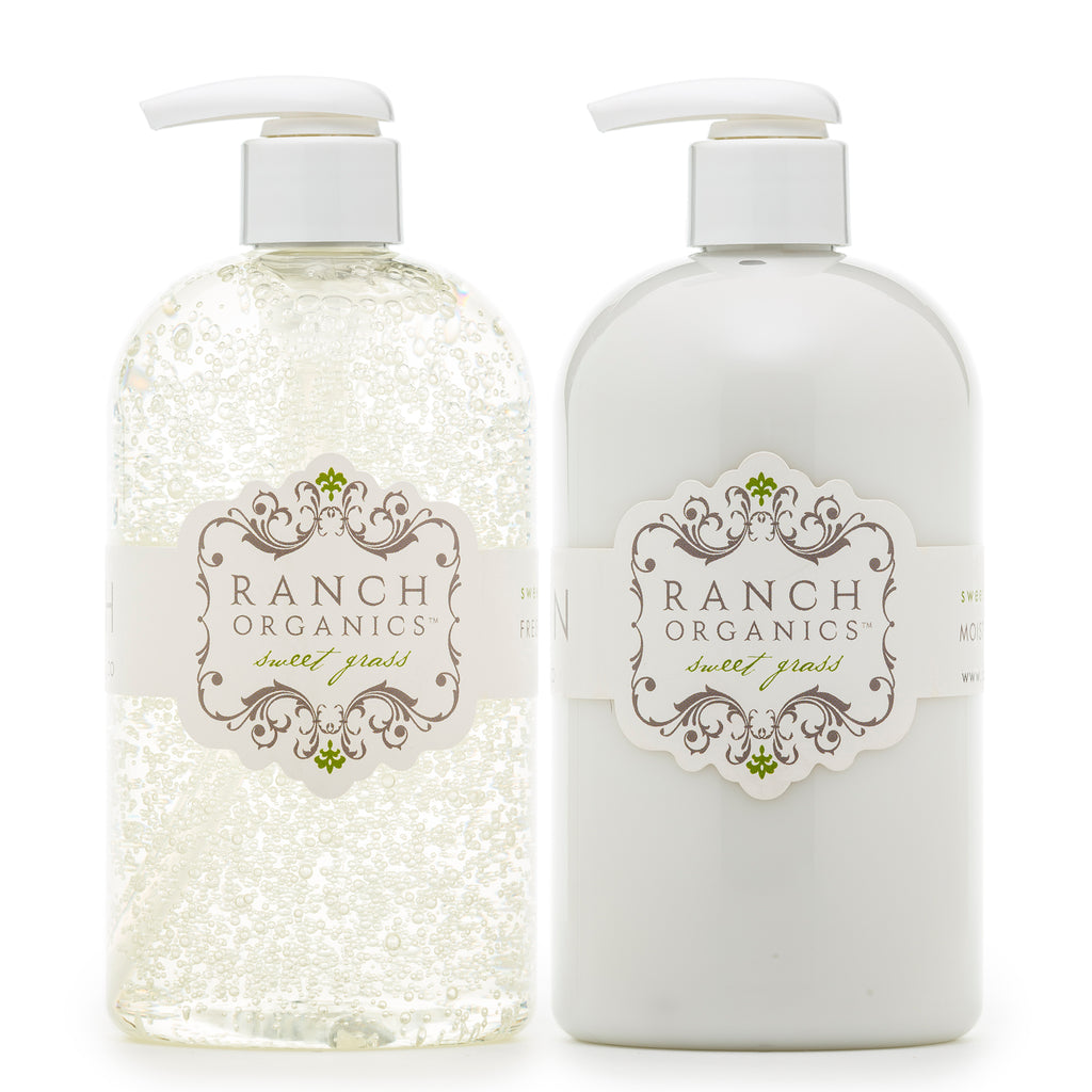 Sweet Grass Wash & Lotion Set - Clear
