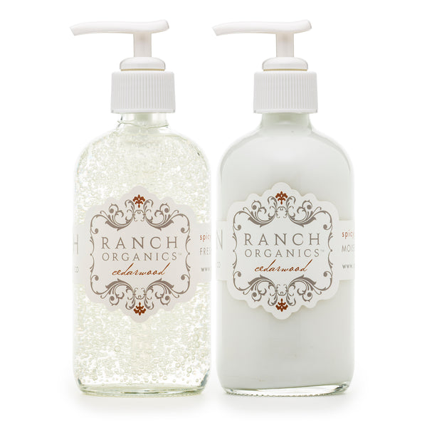 Cedar Wood Wash & Lotion Set - Clear